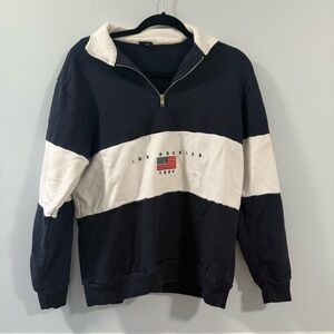 Brandy Melville Quarter Zip Sweatshirt One Size